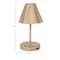 Hello Honey® 11" Tan Round Metal LED Rechargeable Table Lamp